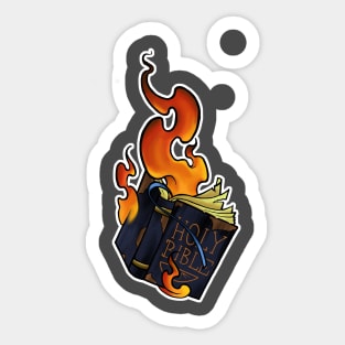 Burn baby burn! (large) Sticker